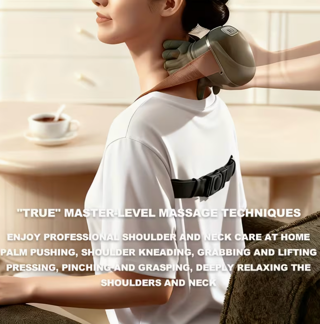 💆♂️ Deep Tissue Back &amp; Neck Heat Massager