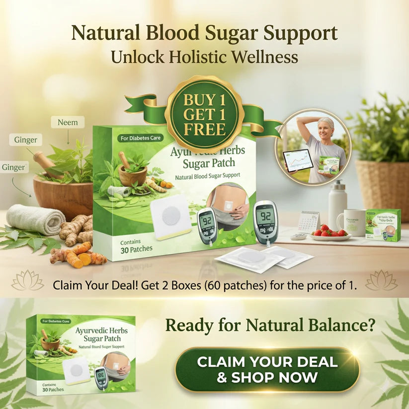 Quickrelief™ Herbal Diabetic Patches for Blood Sugar Support (Buy 1 Get 1 Free)| Natural Plant-Based Diabetes Care | Daily Wellness Support | Non-Invasive All-Day Support Patch