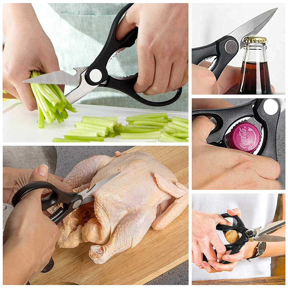 ✂️ Multipurpose Heavy-Duty Kitchen Scissors | Premium Stainless Steel Shears 🥩🥦