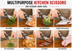 ✂️ Multipurpose Heavy-Duty Kitchen Scissors | Premium Stainless Steel Shears 🥩🥦