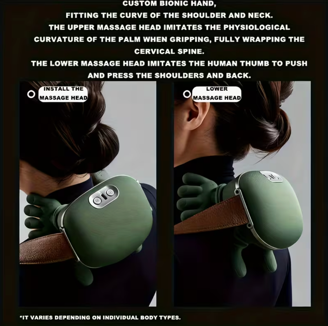 💆♂️ Deep Tissue Back &amp; Neck Heat Massager
