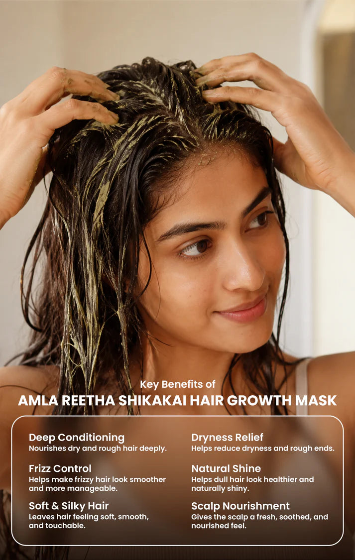 🌿 Ayurvedic Hair Shampoo/Mask for Silky & Healthy Hair – 200GM